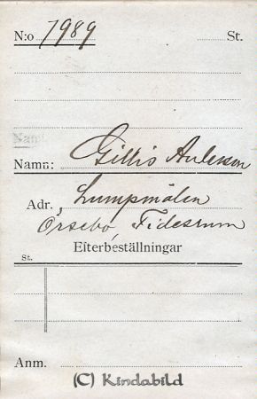 Gillis Andersson Lumpmålen Örsebo Tidersrum
Gillis Andersson Lumpmålen Örsebo Tidersrum
Nyckelord: Andersson Lumpmålen
