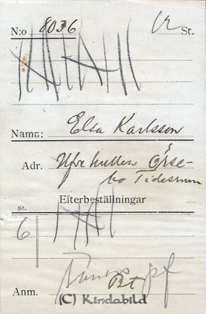 Elsa Karlsson Ufve Kullen Örsebo Tidersrum
Elsa Karlsson Ufve Kullen Örsebo Tidersrum
Nyckelord: Elsa Karlsson