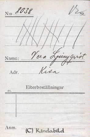 Vera Ljungqvist Kisa
Vera Ljungqvist Kisa
Nyckelord: Vera Ljungqvist