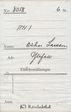Oskar Larsson Yxefall
Oskar Larsson Yxefall
Nyckelord: Larsson Yxefall