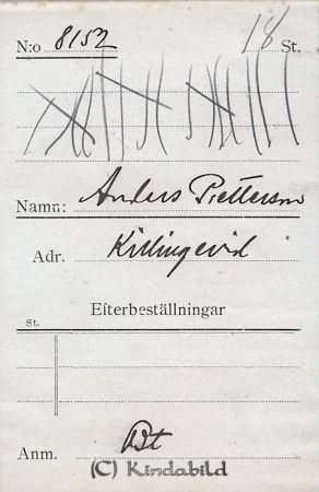 Anders Pettersson Killingevid
Anders Pettersson Killingevid
Nyckelord: Pettersson Killingevid