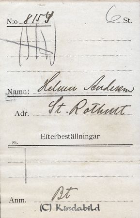 Helmer Andersson  St Rothult
Helmer Andersson  St Rothult
Nyckelord: Helmer Andersson