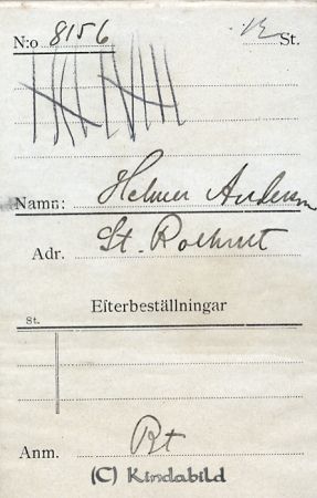 Helmer Andersson  St Rothult
Helmer Andersson  St Rothult
Nyckelord: Helmer Andersson