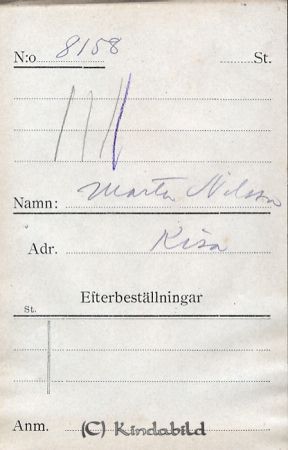 Marta Nilsson Kisa
Marta Nilsson Kisa
Nyckelord: Marta Nilsson