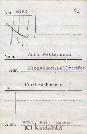 Anna Pettersson Alphyddan Gullringen
Anna Pettersson Alphyddan Gullringen
Nyckelord: Pettersson Alphyddan