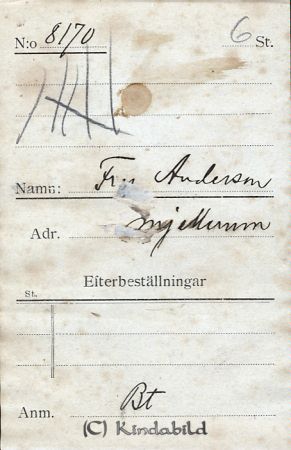 Fru Andersson Mjellerum
Fru Andersson Mjellerum
Nyckelord: Andersson Mjellerum