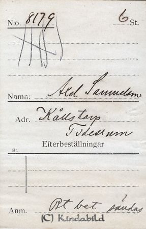 Axel Samuelsson Kållstorp Tidersrum
Axel Samuelsson Kållstorp Tidersrum
Nyckelord: Samuelsson Kållstorp