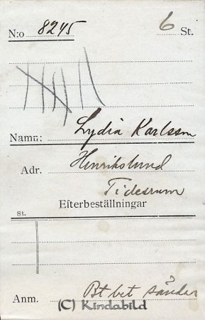 Lydia Karlsson Henrikslund Tidersrum
Lydia Karlsson Henrikslund Tidersrum
Nyckelord: Karlsson Henrikslund