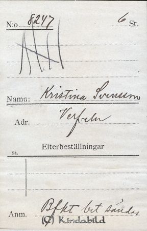 Kristina Svensson Verfveln
Kristina Svensson Verfveln
Nyckelord: Svensson Verfveln