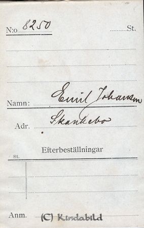 Emil Johansson Skankebo
Emil Johansson Skankebo
Nyckelord: Johansson Skankebo