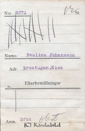 Paulina Johansson Brostugan Kisa
Paulina Johansson Brostugan Kisa
Nyckelord: Johansson Brostugan