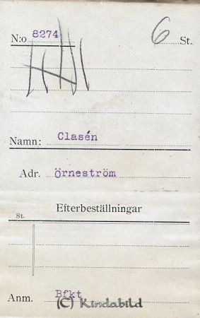Clasén Örneström
Clasén Örneström
Nyckelord: Clasén Örneström