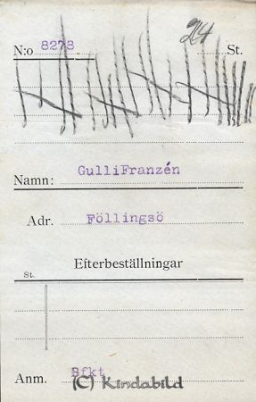 Gulli Franzén Föllingsö
Gulli Franzén Föllingsö
Nyckelord: Franzén Föllingsö