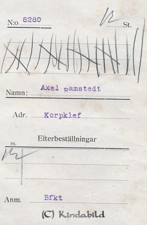 Axel Ramstedt Korpklef
Axel Ramstedt Korpklef
Nyckelord: Ramstedt Korpklef