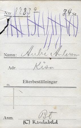 André Andersson Kisa
André Andersson Kisa
Nyckelord: André Andersson