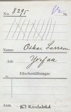 Oskar Larsson Yxefall
Oskar Larsson Yxefall
Nyckelord: Larsson Yxefall