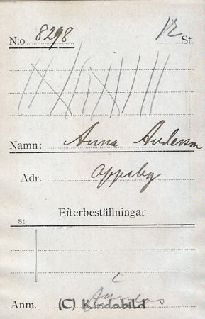 Anna Andersson Oppeby
Anna Andersson Oppeby
Nyckelord: Andersson Oppeby
