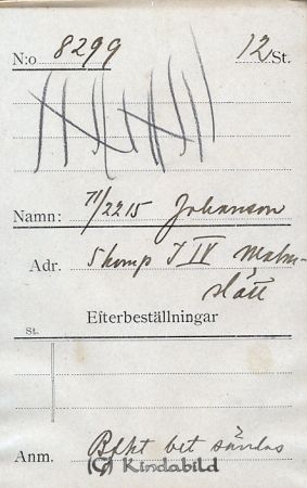 71/2215 Johansson 5 komp I IV Malmslätt
