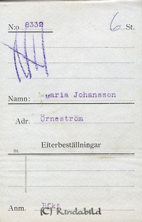 Maria Johansson Örneström
Maria Johansson Örneström
Nyckelord: Johansson Örneström