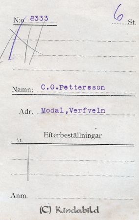C O Pettersson Modal Verfveln
C O Pettersson Modal Verfveln
Nyckelord: Pettersson Modal