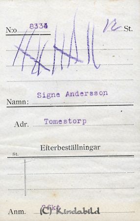 Signe Andersson Tomestorp
Signe Andersson Tomestorp
Nyckelord: Andersson Tomestorp