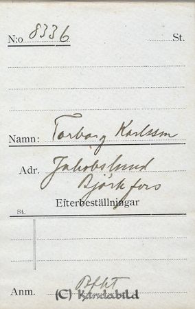 Torborg Karlsson  Jakobslund Björkfors
Torborg Karlsson  Jakobslund Björkfors
Nyckelord: Karlsson Jakobslund