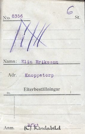 Elin Eriksson Knoppetorp
Elin Eriksson Knoppetorp
Nyckelord: Eriksson Knoppetorp