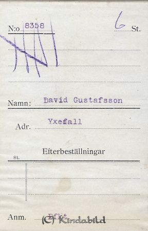 David Gustafsson Yxefall
David Gustafsson Yxefall
Nyckelord: Gustafsson Yxefall