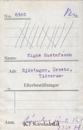 Signe Gustafsson Sjöstugan Örsebo Tidersrum
Signe Gustafsson Sjöstugan Örsebo Tidersrum
Nyckelord: Gustafsson Sjöstugan