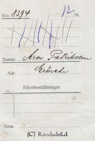 Aron Patriksson Grönede
Aron Patriksson Grönede
Nyckelord: Patriksson Grönede