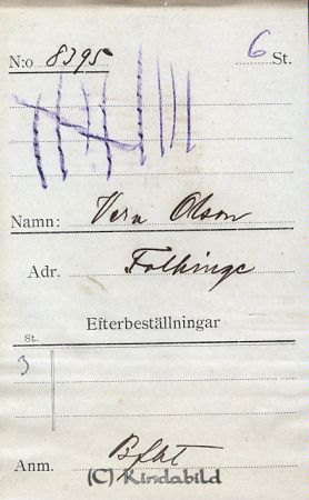 Vera Olsson Folkinge
Vera Olsson Folkinge
Nyckelord: Olsson Folkinge