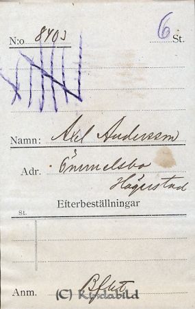 Axel Andersson Ömmelsbo Hägerstad
Axel Andersson Ömmelsbo Hägerstad
Nyckelord: Andersson Ömmelsbo