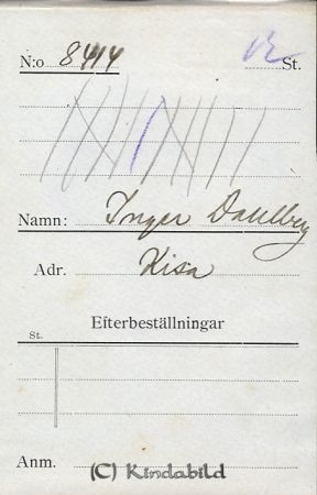Inger Daulberg Kisa
Inger Daulberg Kisa
Nyckelord: Inger Daulberg