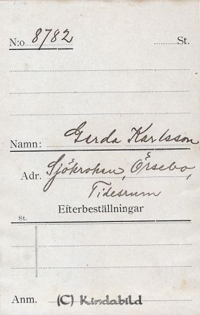 Gerda Karlsson Sjökroken Örsebo Tidersrum
Gerda Karlsson Sjökroken Örsebo Tidersrum
Nyckelord: Karlsson Sjökroken