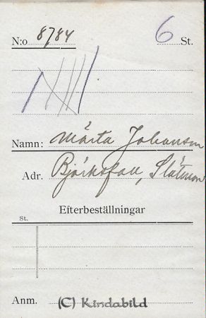 Märta Johansson Björksfall Slätmon
Märta Johansson Björksfall Slätmon
Nyckelord: Johansson Björksfall