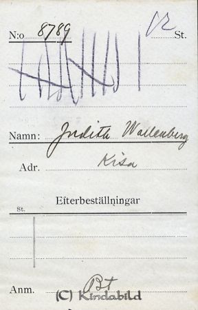 Judith Wallenberg Kisa
Judith Wallenberg Kisa
Nyckelord: Judith Wallenberg