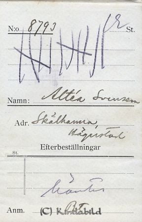 Altéa Svensson Skälhamra Hägerstad
Altéa Svensson Skälhamra Hägerstad
Nyckelord: Svensson Skälhamra