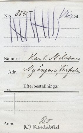 Karl Nilsson Nyängen Verfveln
Karl Nilsson Nyängen Verfveln
Nyckelord: Nilsson Nyängen