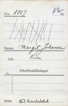 Margit Johansson Kisa
Margit Johansson Kisa
Nyckelord: Margit Johansson