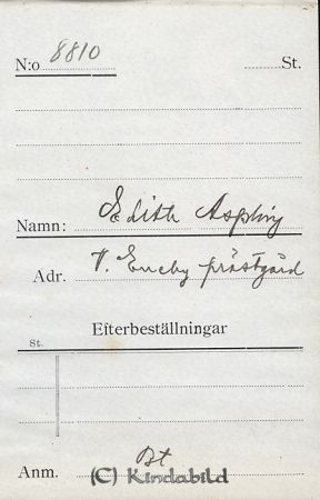Edith Aspling Prästgården  V Eneby
Edith Aspling Prästgården  V Eneby
Nyckelord: Aspling Prästgården