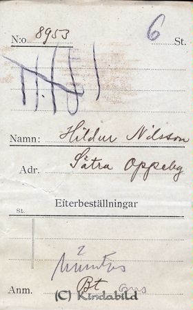 Hildur Nilsson Sätra Oppeby
Hildur Nilsson Sätra Oppeby
Nyckelord: Nilsson Sätra