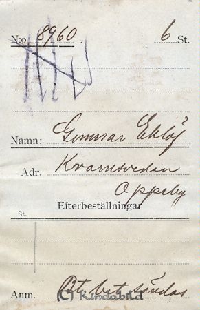 Gunnar Eklöf Kvarnsveden Oppeby
Gunnar Eklöf Kvarnsveden Oppeby
Nyckelord: Eklöf Kvarnsveden