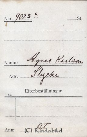 Agnes Karlsson Slycke
Agnes Karlsson Slycke
Nyckelord:  Karlsson Slycke
