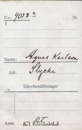 Agnes Karlsson Slycke
Agnes Karlsson Slycke
Nyckelord: Karlsson Slycke