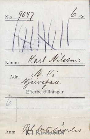 Karl Nilsson Njervefall  N Vi
Karl Nilsson Njervefall  N Vi
Nyckelord: Nilsson Njervefall