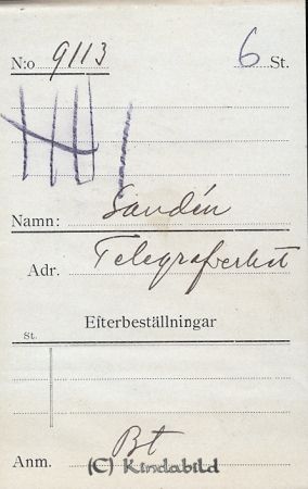 Sandén Telegrafverket
Sandén Telegrafverket
Nyckelord: Sandén Telegrafverket