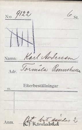 Karl Andersson Tormåla Rumskulla
Karl Andersson Tormåla Rumskulla
Nyckelord: Andersson Tormåla