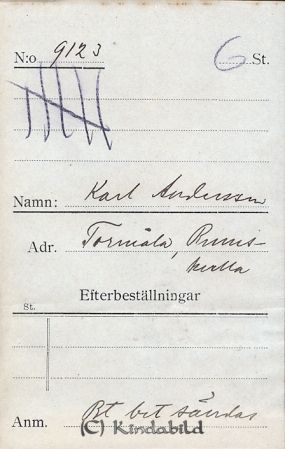 Karl Andersson Tormåla Rumskulla
Karl Andersson Tormåla Rumskulla
Nyckelord: Andersson Tormåla
