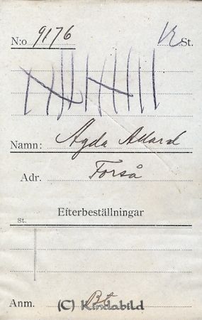 Agda Allard Forså
Agda Allard Forså
Nyckelord: Allard Forså