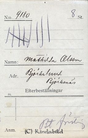 Mathilda Olsson Björkelund Björksnäs
Mathilda Olsson Björkelund Björksnäs
Nyckelord: Olsson Björkelund
